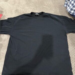 Classic Black Long Sleeve Tee suede